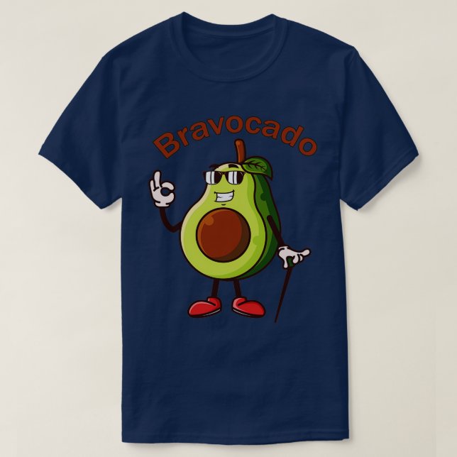 Camiseta Bravocado Funny Avocado Pun 3 (Frente do Design)