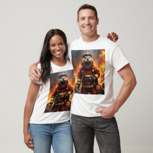 Camiseta **"Bravura De Borracha: O Bombeiro Mais Ocupado"**