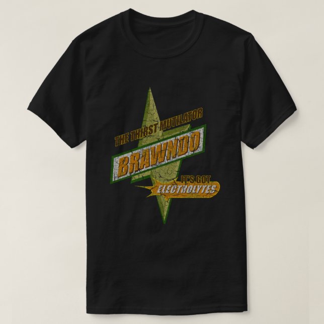 Camiseta BRAWNDO, o terceiro mutilador (Idiocracia) Clássic (Frente do Design)