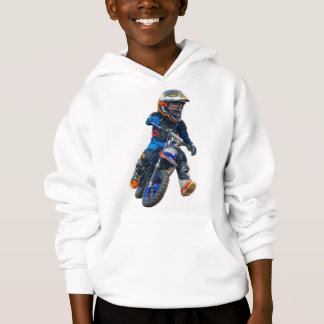 Camiseta Braxton #18 Michigan MX Boyz White Hoodie - Juvent
