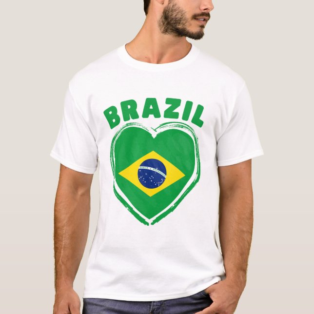 Camiseta Brazil flag (Frente)