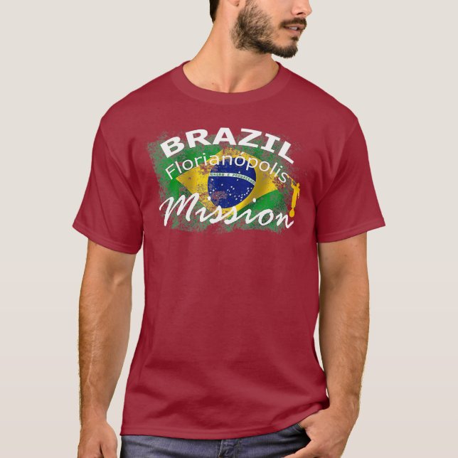 Camiseta Brazil Florianopolis Mormon LDS Mission Gift (Frente)