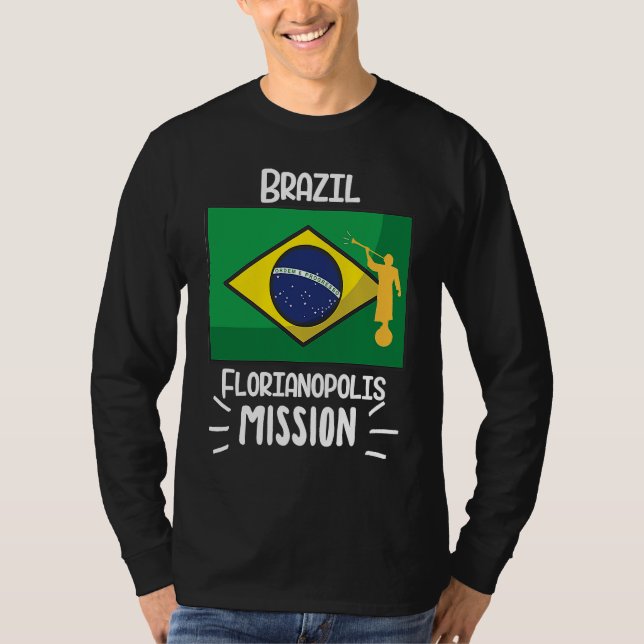 Camiseta Brazil Florianopolis Mormon LDS Mission Missionary (Frente)