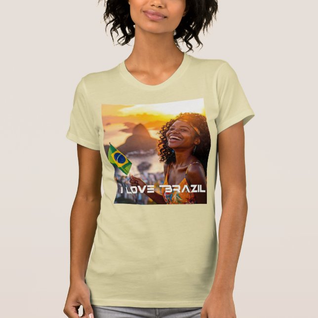 CAMISETA BRAZIL - I LOVE BRAZIL (Frente)