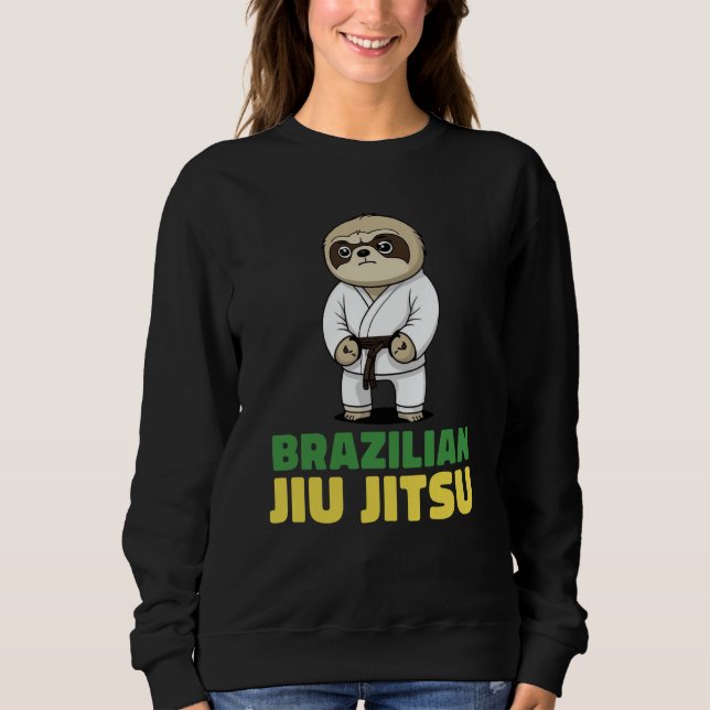 Camiseta Brazilian Jiu Jitsu and Grappling Sloth (Frente)