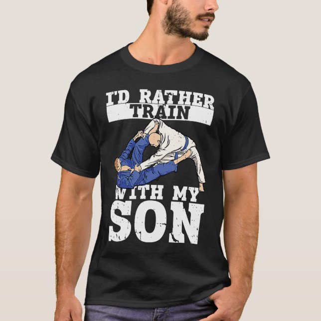 Camiseta Brazilian Jiu Jitsu Dad BJJ Mixed Martial Jiu Jits (Frente)