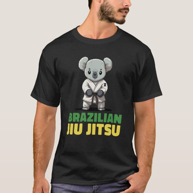 Camiseta Brazilian Jiu Jitsu Grappling Koala (Frente)