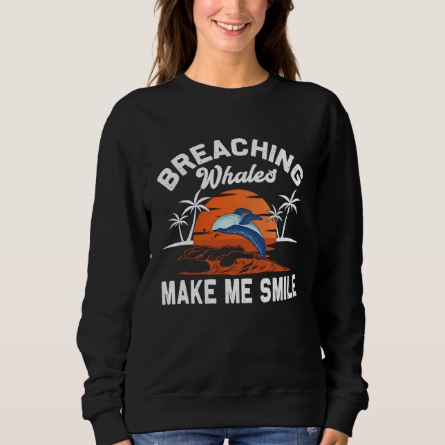 Camiseta Breaching Whales make me Smile   Beluga Whale (Frente)