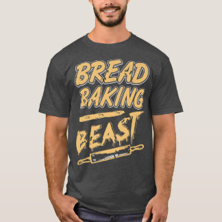Camiseta Bread Baking Beast Incrível Vintage Baker Prese