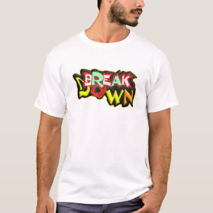 Camiseta Break Down, Tipografia