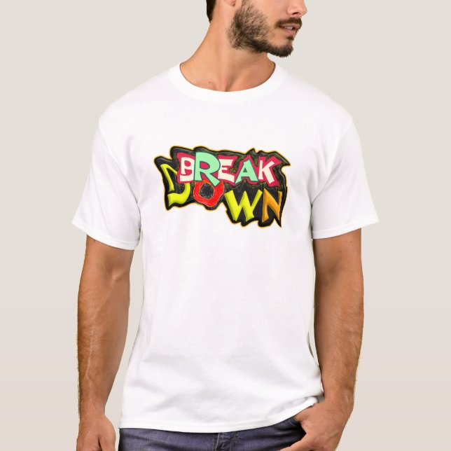 Camiseta Break Down, Tipografia (Frente)