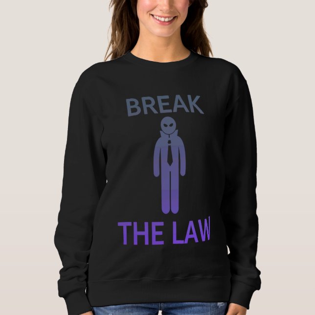 Camiseta BREAK THE LAW  Edgy Trendy Gen Z (Frente)