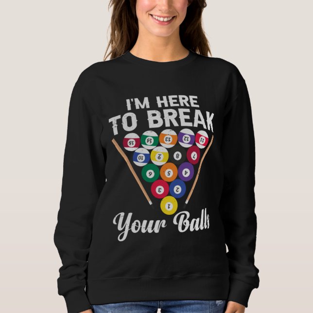 Camiseta Break Your Balls Billiard (Frente)