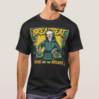 Camiseta Breakbeat de Decodificações de Esqueleto