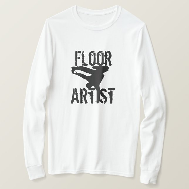 Camiseta Breakdance da velha escola de dança do menino (Frente do Design)