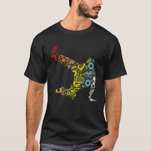 Camiseta Breakdance Sillhouette Street Dance Breakdance 2 (Frente)