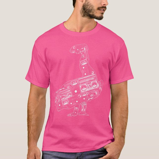 Camiseta Breakdance Sillhouette Street Dance Breakdance Gif (Frente)