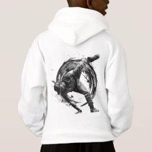 Camiseta Breakdancer em ação, no estilo de splatter de tint