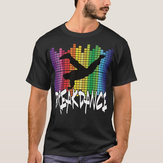 Camiseta Breakdancer presentes crianças dança menino Cla (Frente)