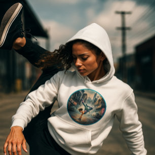 Camiseta Breakdancer Women in action Silhout Nova Iorque