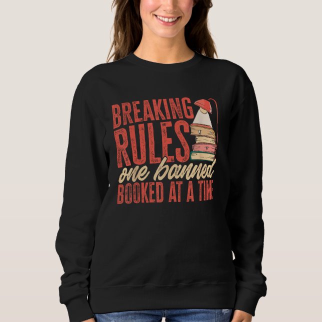 Camiseta Breaking Rules One Banned Book At A Time Banned Bo (Frente)