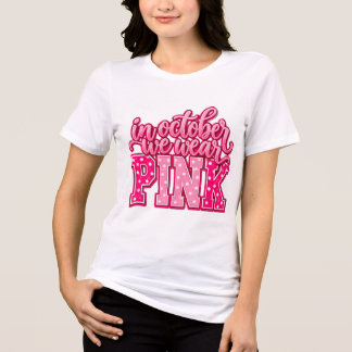 Camiseta breast cancer, pink ribbon support, cancer