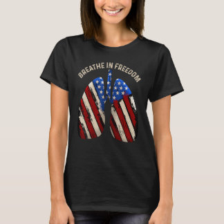 Camiseta Breathe In Freedom Liberty USA Patriotic American