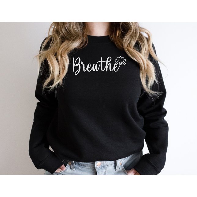 Camiseta Breathe-Lotus Flower-Wildflower-Yoga (Criador carregado)