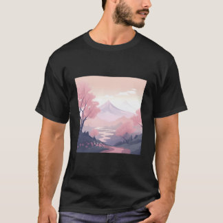 Camiseta Breathtaking K Blossom Landscape Handpainted Work