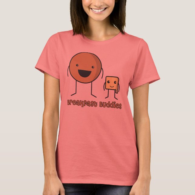 Camiseta Brechfast Buddies Ringer (Frente)