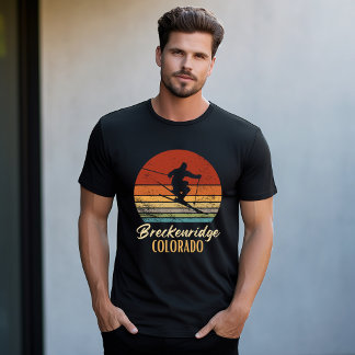 Camiseta Breckenridge Colorado Esqui Vintage Montanha Esqui