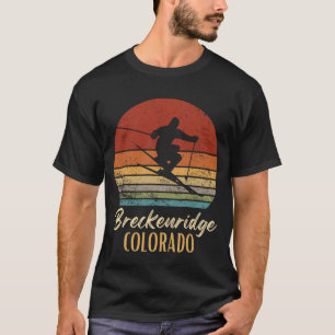 Camiseta Breckenridge Colorado Skiing Vintage Mountain Ski