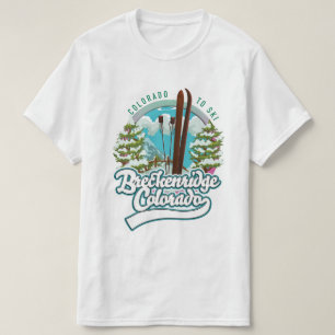 Camiseta Breckenridge, logótipo de esqui Colorado Vintage