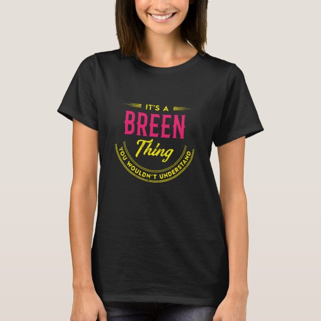 Camiseta BREEN Name, BREEN Family Name crest (Frente)