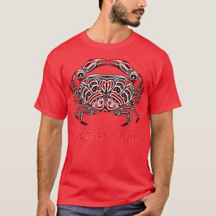 Camiseta Bremerton Washington Dungeness Crab América Nativa