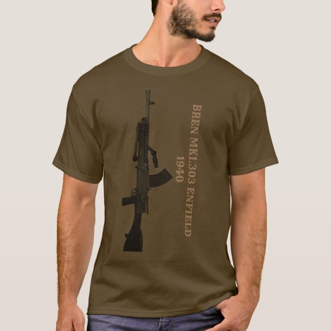 Camiseta Bren Gun British Light Machine Gun (Frente)
