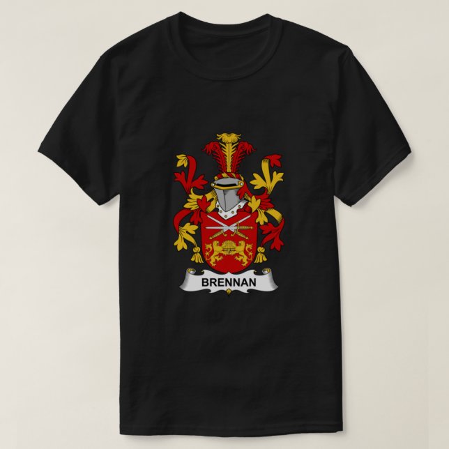 Camiseta Brennan Coat of Arms - Family Crest Shirt Essentia (Frente do Design)