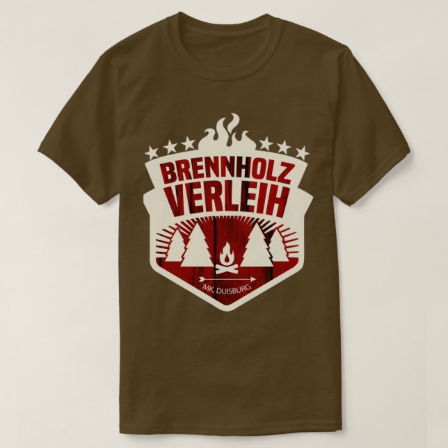 Camiseta brennholzverleih  (Frente do Design)