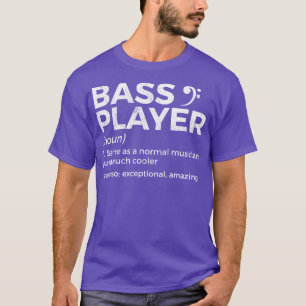 Camiseta Bresa De Definição Do Jogador De Bass Para Músicos