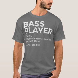 Camiseta Bresa De Definição Do Jogador De Bass Para Músicos