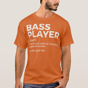 Camiseta Bresa De Definição Do Jogador De Bass Para Músicos