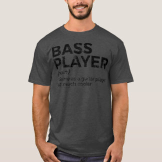 Camiseta Bresa De Definição Do Jogador De Bass Para Músicos