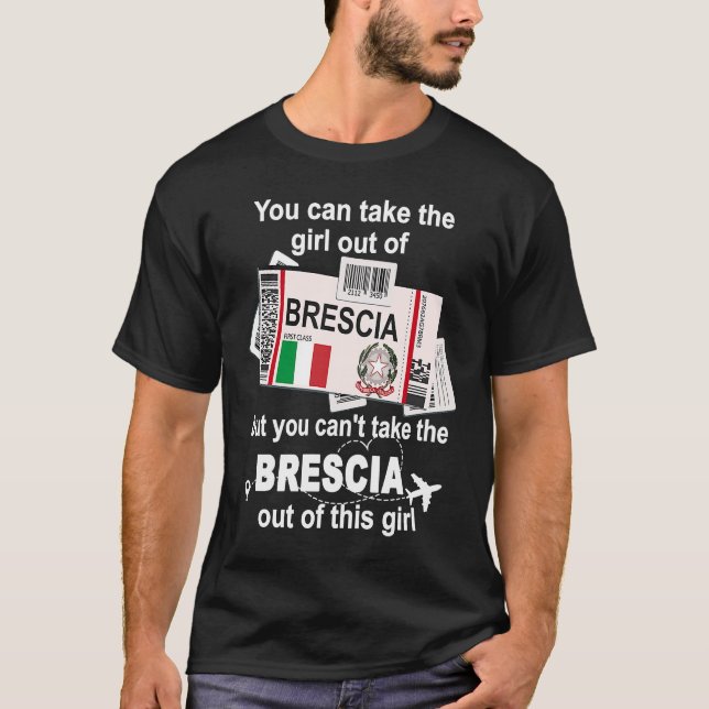 Camiseta Brescia Boarding Pass  Brescia Girl  Brescia (Frente)