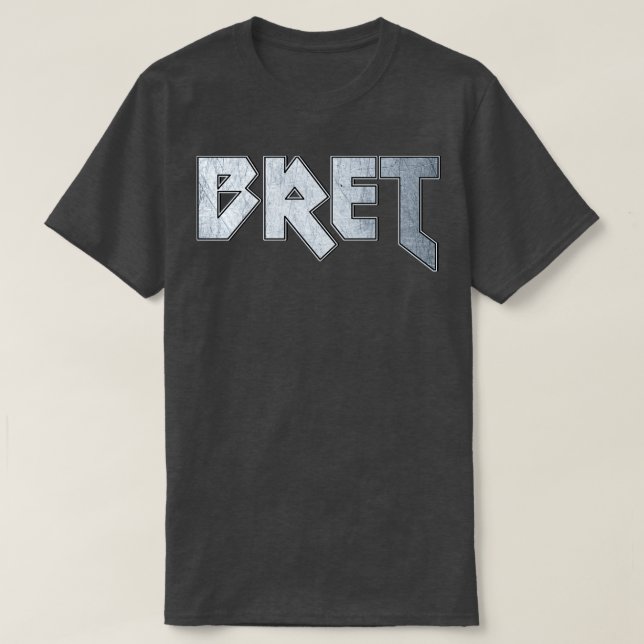 Camiseta Bret de metal pesado (Frente do Design)