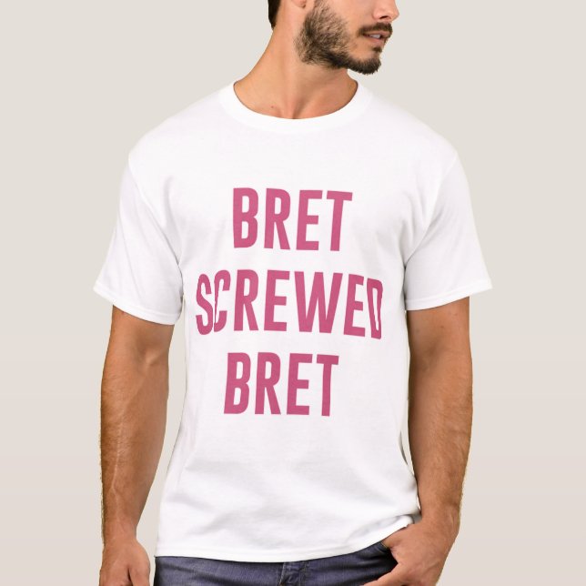 Camiseta Bret Hart T-ShirtBret (Frente)