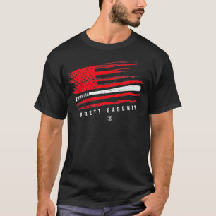 Camiseta Brett Gardner Baseball Flag Roupa Prem