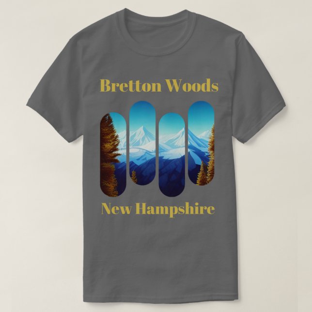 Camiseta Bretton Woods ski New Hampshire 1 (Frente do Design)