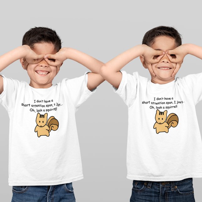 Camiseta Breve Atenção Esquadrão Span Dizendo (Criador carregado)