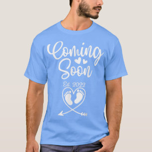 Camiseta Brevemente 2022 Anúncio de Gravidez D da Mãe