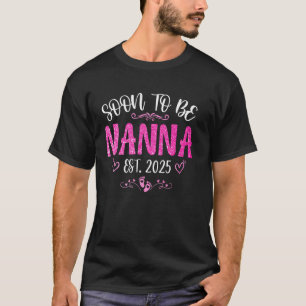 Camiseta Brevemente Avó Est 2025 Promovida a Mãe Dia das Mã